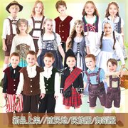 中世纪海盗服维多利亚文艺复兴时期演出服幼儿园儿童民族舞蹈服装