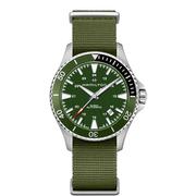 汉米尔顿hamilton瑞士手表，男表h82375961绿色帆布时尚卡其系列