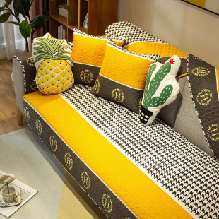 整套沙发垫四季通用防滑现代简约沙发套罩3.6米三件套组合123套装