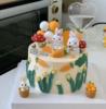 田园风蛋糕装饰可爱树脂小兔子摆件森系胡萝卜，女孩生日蛋糕插件