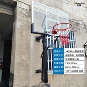 户外篮球架挂墙式室外篮球投篮框家用篮球框挂式室外可升降可扣篮