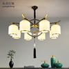 全铜新中式吊灯 中国风禅意大气低奢家装客厅卧室餐厅古典LED灯具