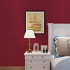 朱砂红暗红无缝墙布沙发卧室，床头背景墙紫红色，玫红酒红枣红壁布