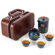 旅行茶具紫砂茶壶茶杯套装，高级便携野外餐具户外露营用品装备大全