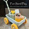 韩国ins儿童沙滩玩具，手拉车套装海边挖沙铲子工具，玩沙戏水男女孩