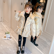 童装女童冬装棉服外套，2023韩版潮中大童，加厚棉袄儿童冬季棉衣