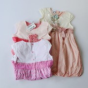 夏季欧美女童波点刺绣连衣裙 中小童可爱蝴蝶结套头短裙A11