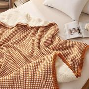 厚毛毯单人加厚珊瑚绒毯子，床上用羊羔绒盖毯冬季沙发毯午休毯