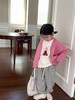 韩版童装2023秋款女童糖果色针织开衫毛衣儿童休闲条纹运动裤洋气