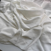 白色双绉真丝100%桑蚕丝，真丝绸布料衬衫，内衬面料大块布头论块卖特