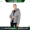 美国直邮U.S. Polo Assn.女士舒适百搭羽绒服灰色保暖短立领