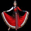 藏族服装女成人水袖，舞蹈演出服装藏式大摆裙少数民族表演服饰