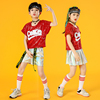 六一儿童啦啦队演出服女童爵士舞蹈服小学生运动会服装亮片中国风