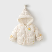 女宝宝冬装衣服儿童加绒外套，1-4岁小童保暖棉袄女童秋冬外出棉服