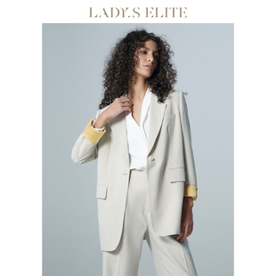 ladyselite蔡文静同款西装外套，女休闲ol风，2023通勤高级感西服套装