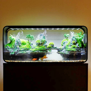 智能生态鱼缸小型客厅流水陆缸超白F玻璃创意雨林缸苔藓微景观成
