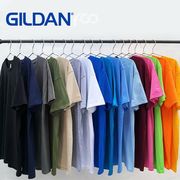 gildan吉尔丹76000全棉圆领短袖，纯色纯棉t恤男女打底衫广告衫定制