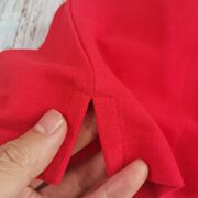 长袖纯棉polo衫夏季男女款，大红色商务休闲春纯色，短袖翻领t恤中国
