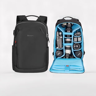 多乐相机包top专业款大容量，单反摄影包双肩防水无人机稳定器背包