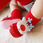 宝宝地板袜秋冬保暖新生儿棉袜，男童女童防滑加厚儿童袜子学步鞋袜
