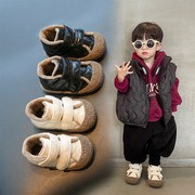 学步鞋冬季加绒棉鞋，保暖男女宝宝靴子1一2岁女童鞋软底鞋婴儿鞋子