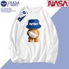NASA MEET 联名款潮牌纯棉长袖t恤男女同款运动透气宽松圆领秋衣