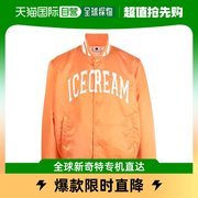 香港直邮潮奢icecream，男士橙色外套