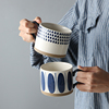 日式陶瓷水杯咖啡杯马克杯情侣对杯，ins创意早餐杯家用杯子茶杯