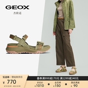 GEOX杰欧适夏季女鞋经典舒适简约利落时装凉鞋D35TBB