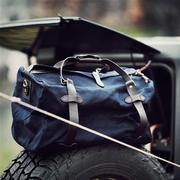 美式复古油蜡帆布，旅行包大容量户外露营手提包，男士出差行李袋耐用