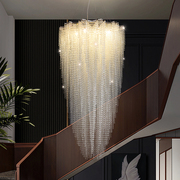 圆桌餐厅水晶吊灯现代简约时尚个性别墅楼梯大吊灯卧室灯
