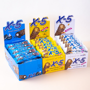 韩国进口三进X5巧克力棒花生香蕉奥利奥夹心能量棒小吃休闲零食