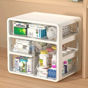 家用药箱家庭装收纳盒，抽屉式透明多层分类大容量，大号药物整理箱全