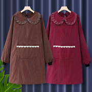 围裙长袖纯棉厨房家用洋气成人罩衣女冬季2023网红同款工作服