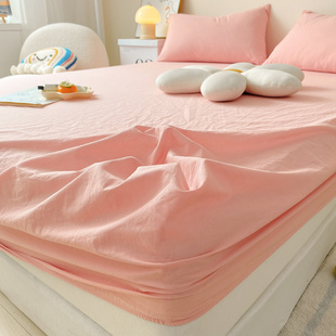 水洗棉床笠三件套全包围防滑单件床单席梦思，床垫保护套防尘罩床罩