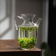 仿宋玻璃壶宋壶泡绿茶专用茶具一人小茶壶，执壶家用泡茶器茶杯套装