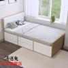 北欧卧室储物床1.2米板式单人抽屉床实木收纳床可定制高箱床