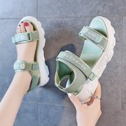 2023夏季凉鞋女学生韩版平底大童少女高中生初中学生平跟女鞋
