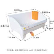 日式沥水碗架碗碟滴水架 塑料角架 厨房厨具可排水碗盆收纳置物架