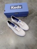 Keds白色厚底帆布松糕底女生百搭平底韩版郑秀晶同款增高帆布鞋