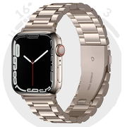 适用iwatch9苹果手表表带applewatch9765代手表带智能金属se不锈钢，49替换s7链式s5配件运动男女款s6腕带s8