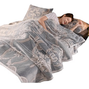 雪花珊瑚绒毛毯床j单冬季(单冬季)加厚盖毯冬天法兰绒毯子单人垫床上用午