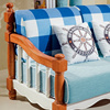 地中海风格全实木沙发，组合贵妃三四人位客厅型型转角美式家具