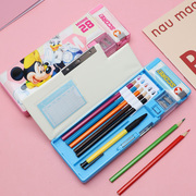 大容量儿童文具盒女小学生多功能铅笔盒男孩笔盒双开收纳盒带笔插