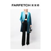 Final SaleErmanno Scervino女士渐变色效果双排扣外套FARFETCH