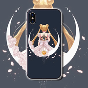 美少女战士动画水冰月适用苹果7p三星s9 oppo r11 p10手机壳vivo