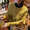 姜黄色毛衣外套法式宽松针织开衫秋冬小香风高级感软糯上衣女