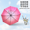 梦幻渐变钛银太阳伞晴雨伞，两用节节收全自动伞，防晒防紫外线遮阳伞