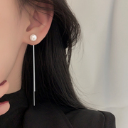 韩日925纯银珍珠流苏，耳线长款耳环，2023年潮气质显瘦耳坠耳饰