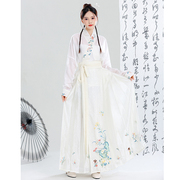 新中式国风连衣裙2024年轻款少女改良交领上衣马面裙汉服套装